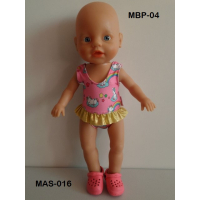 rose crocs passen niet voor de 32 cm pop, wel voor nog kleinere